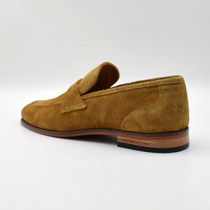 CALF SUEDE STRAP LOAFERS