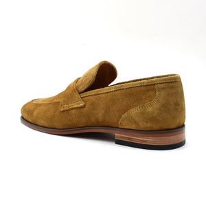 Suede Strap Loafers