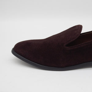 Suede Velvet Loafers (Black Sole)