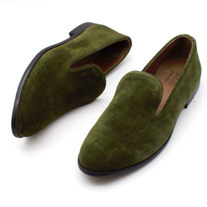 CALF SUEDE VELVET LOAFERS