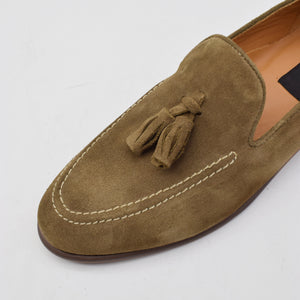 CALF SUEDE TASSEL LOAFERS