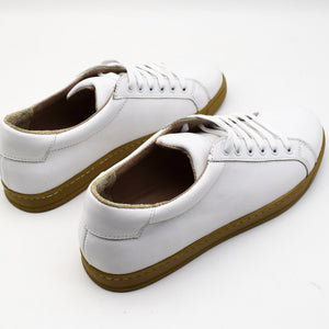 CALF LEATHER SNEAKERS - GUM SOLE