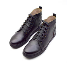 Load image into Gallery viewer, CALF LEATHER  HIGH-TOP SNEAKERS
