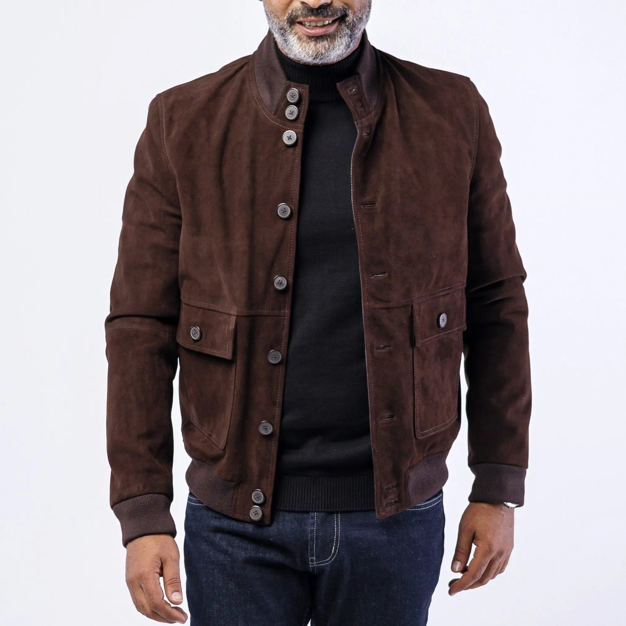 GOAT SUEDE PILOT JACKET SOLID essentials