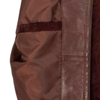 Goatskin Suede Bomber Jacket SOLID essentials