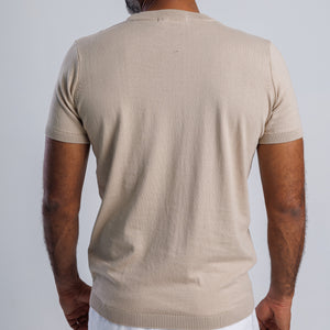 100% Cotton Knitted Crew Neck T-shirt