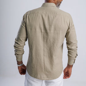 Linen Blend Regular Fit Shirt