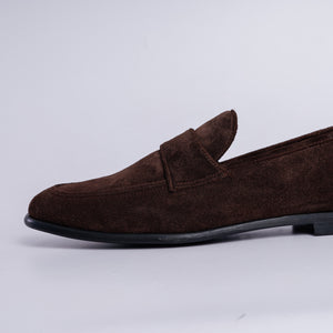 CALF SUEDE STRAP LOAFERS