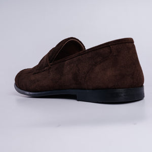 CALF SUEDE STRAP LOAFERS