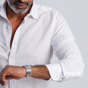 Linen Blend Slim Fit Shirt