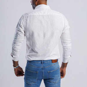 Linen Blend Slim Fit Shirt