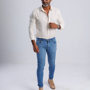 Linen Blend Slim Fit Shirt