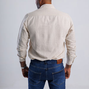 Linen Blend Slim Fit Shirt