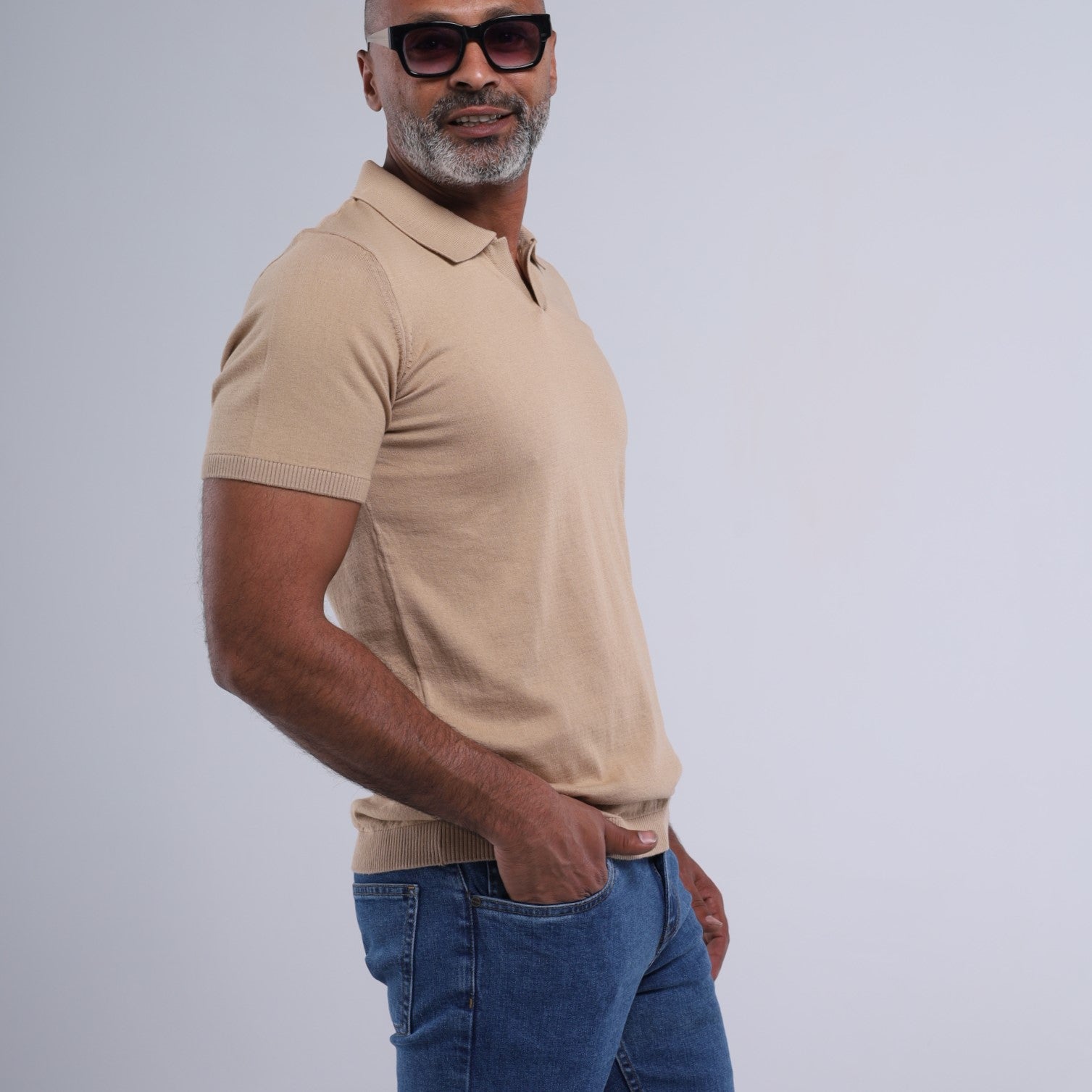 FlowKnit™ Relaxed V-Neck Polo
