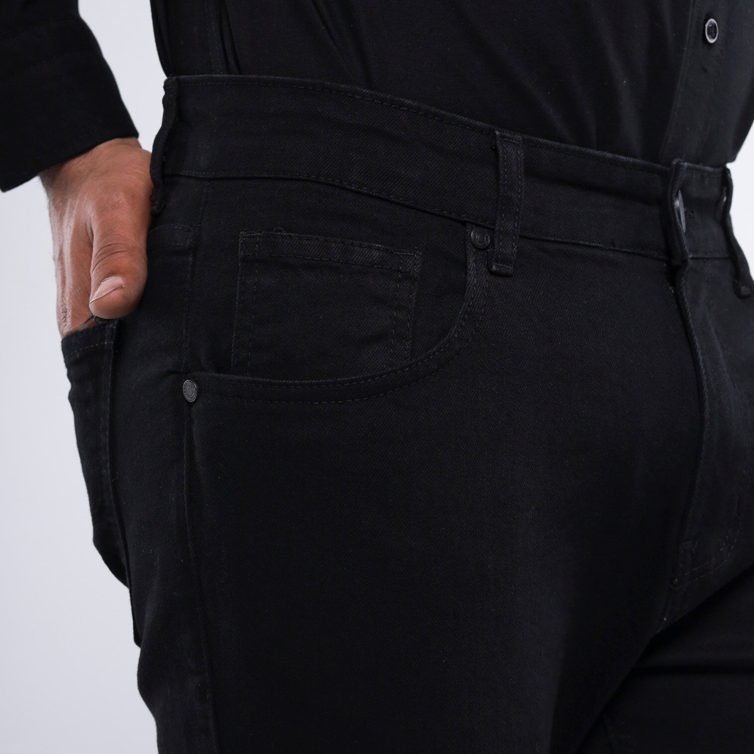 Skinny Fit Flex Jeans in Black