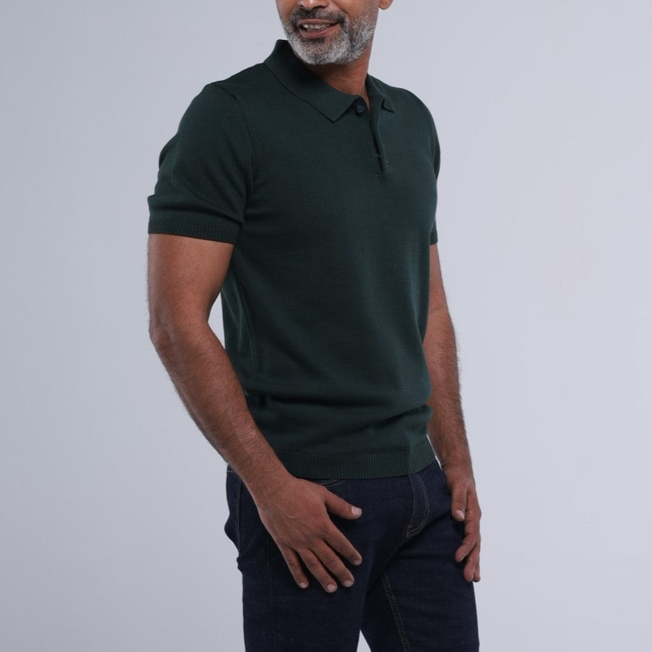 Luxe-Cotton Seamless Knit Polo