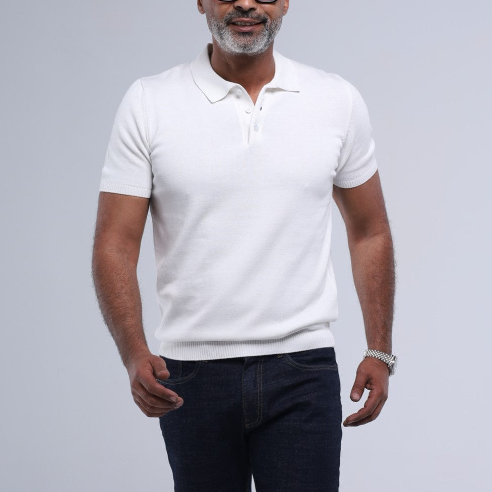 Luxe-Cotton Seamless Knit Polo