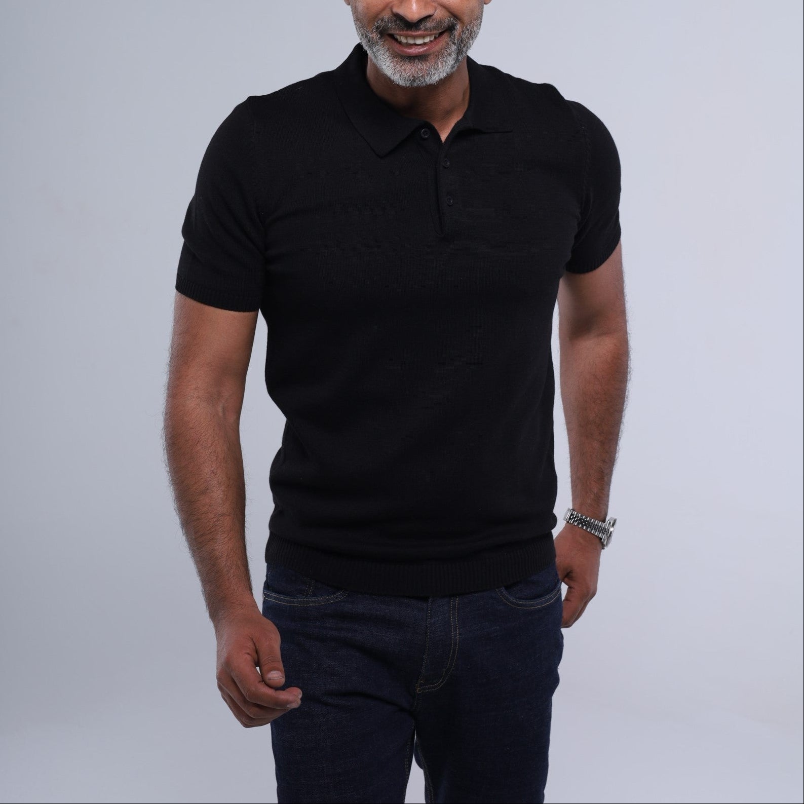 Luxe-Cotton Seamless Knit Polo