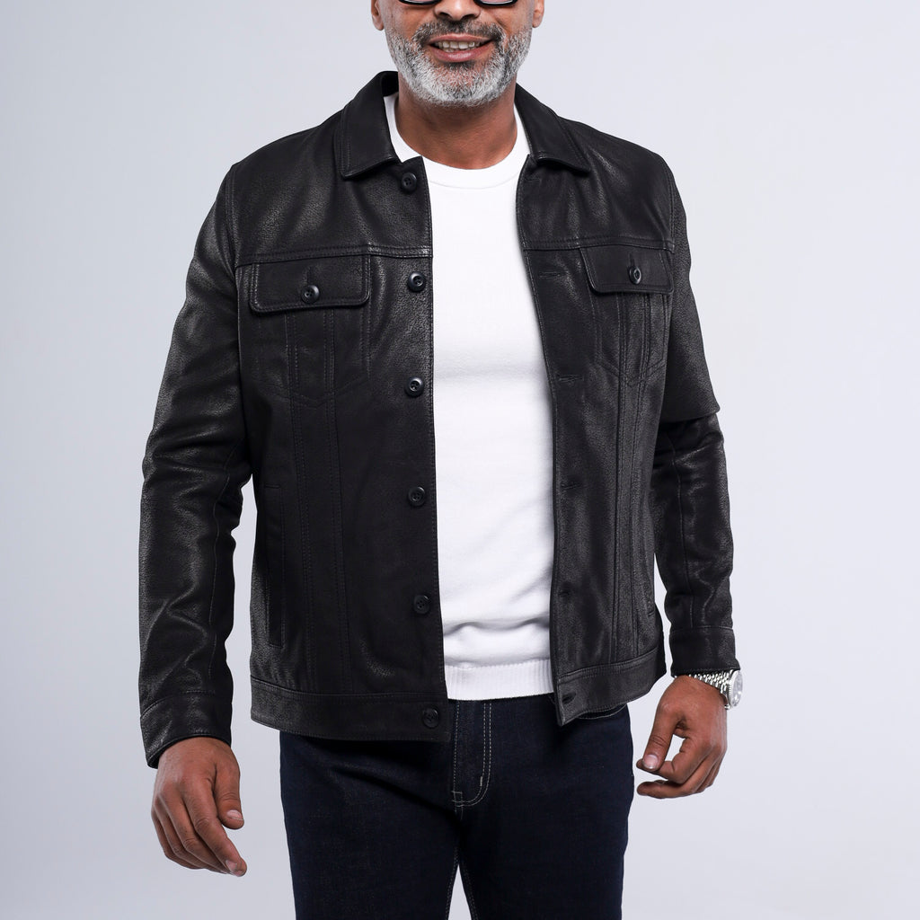 The Rugged Trucker Jacket - Lambskin Edition