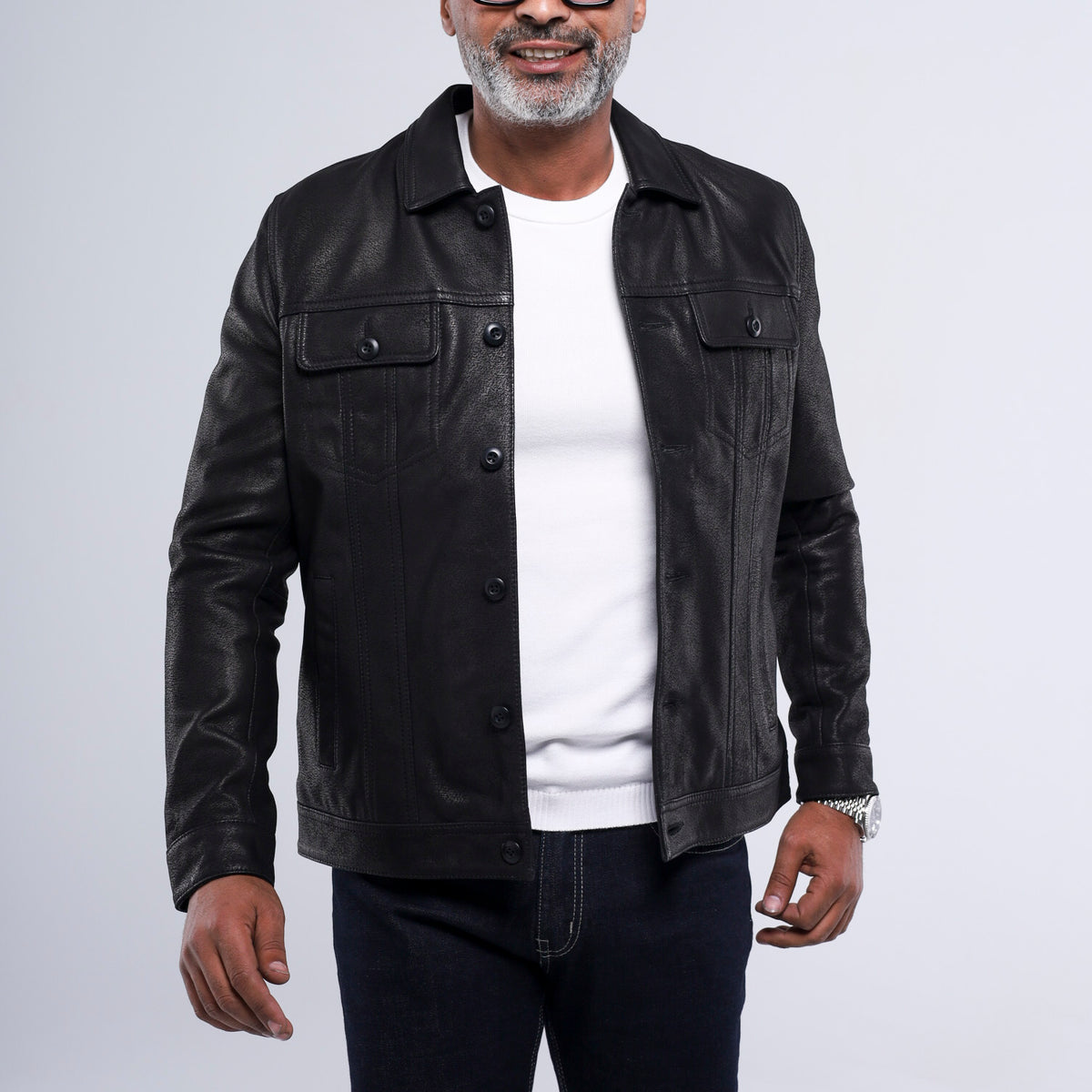 The Rugged Trucker Jacket - Lambskin Edition