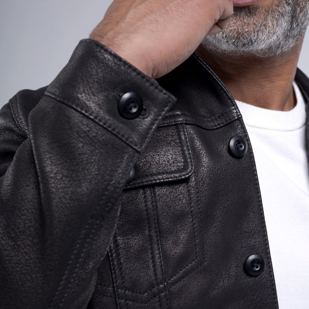The Rugged Trucker Jacket - Lambskin Edition