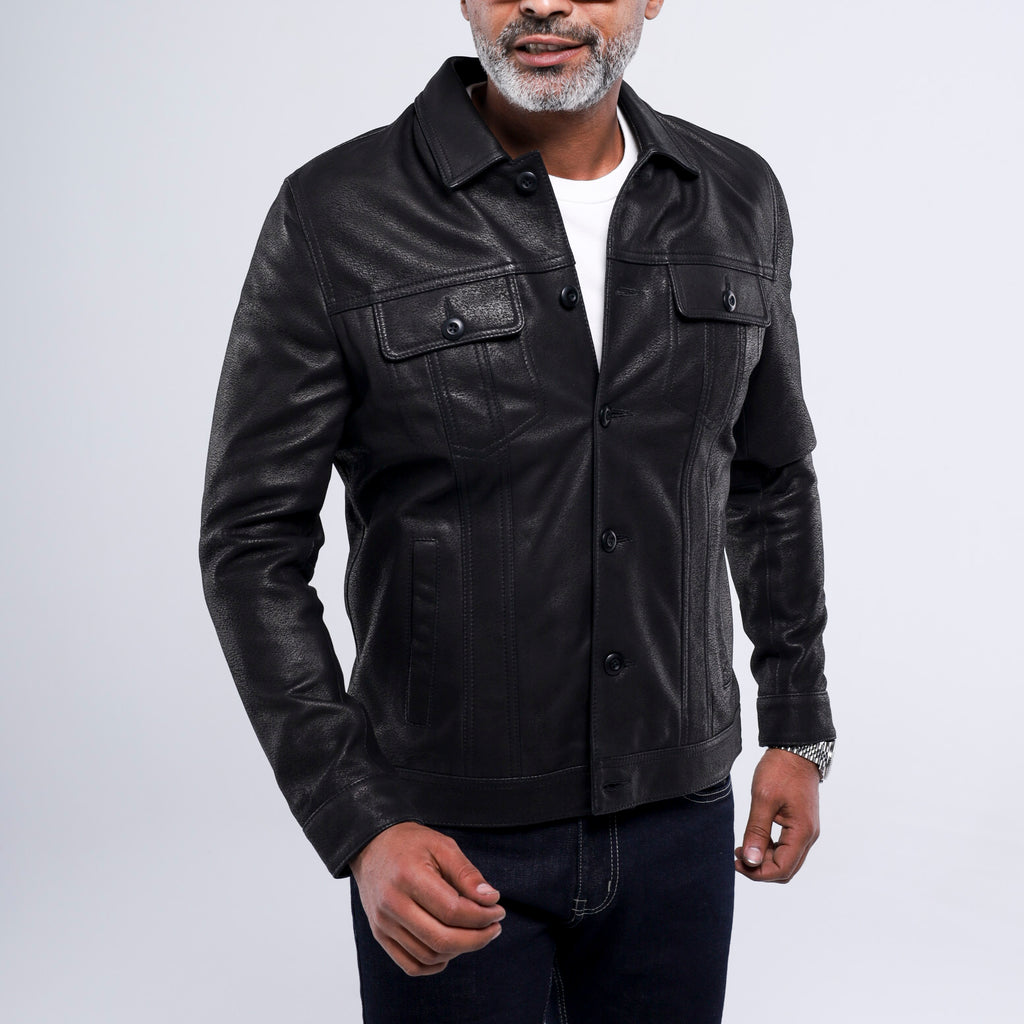The Rugged Trucker Jacket - Lambskin Edition