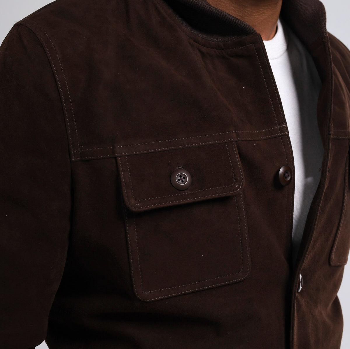 Marrakesh Goat Suede Overshirt Jacket
