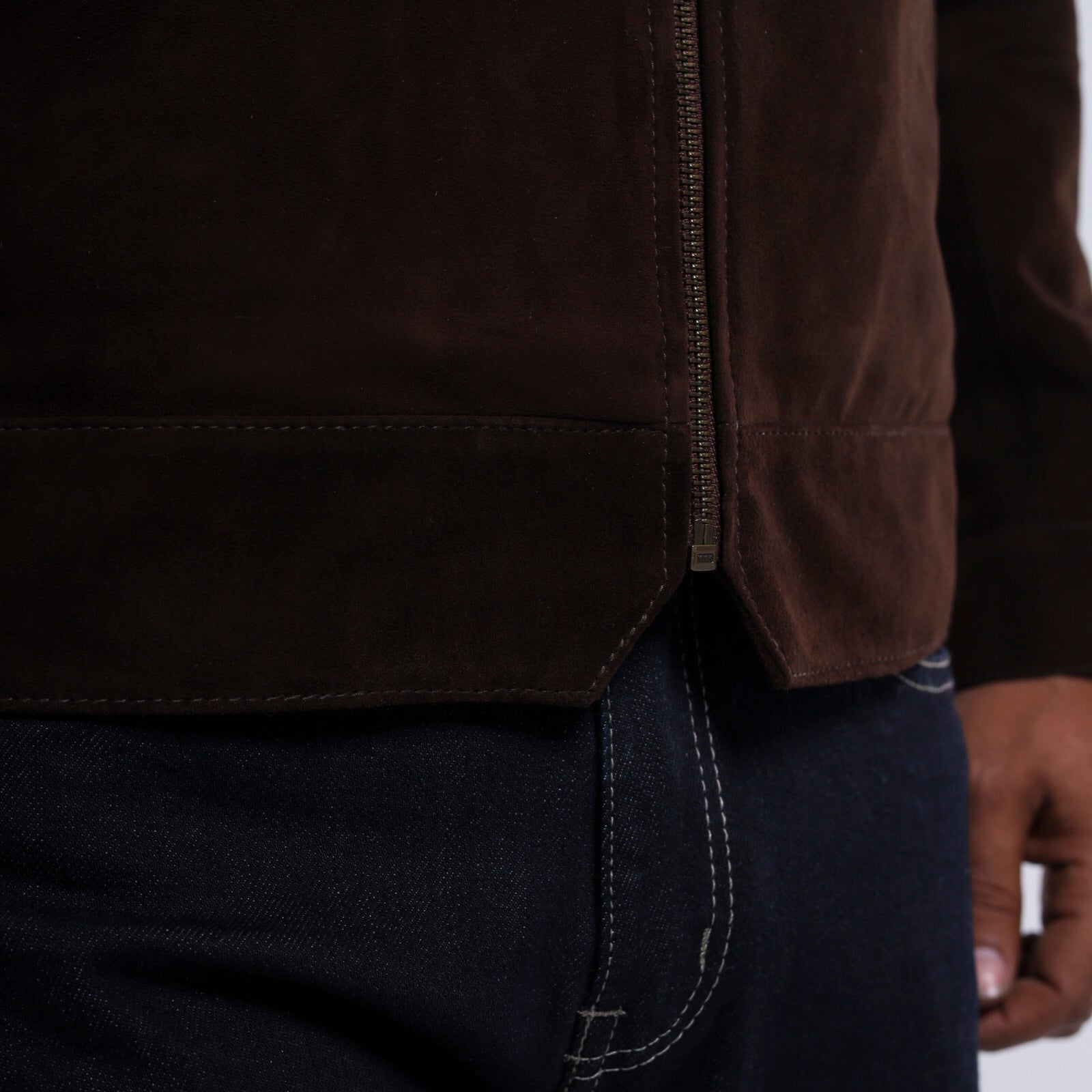 The Minimalist Collar Jacket - Goat Suede Edition