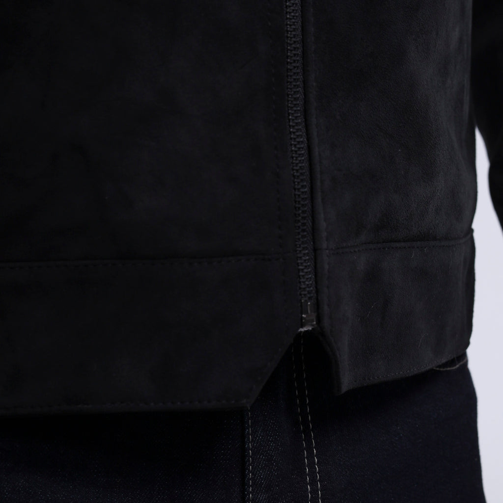 The Minimalist Collar Jacket - Goat Suede Edition
