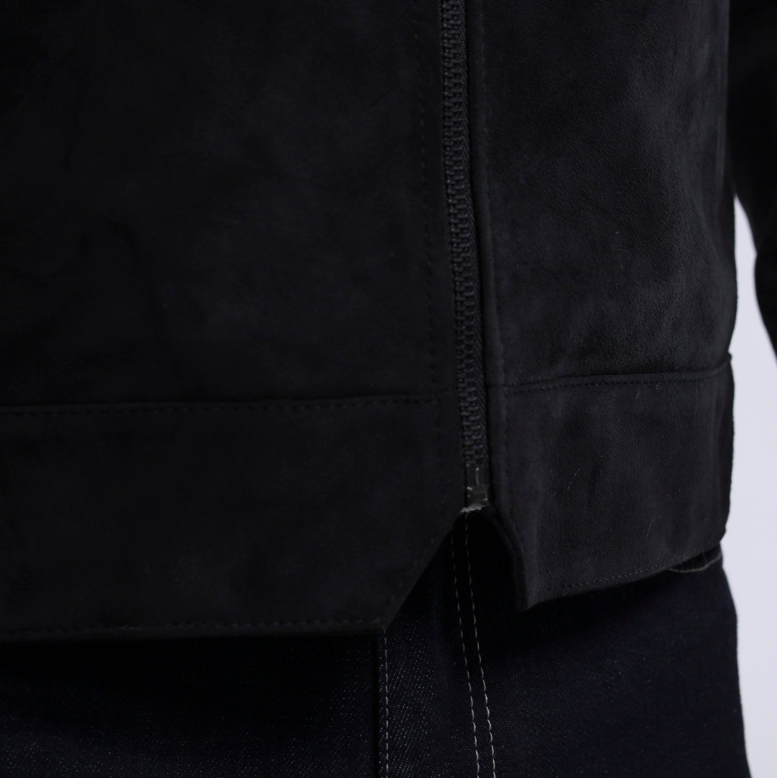 The Minimalist Collar Jacket - Goat Suede Edition