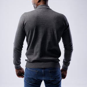 HIGH NECK COTTON PULLOVER