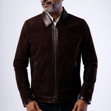 Load image into Gallery viewer, SUEDE LEATHER DETAILED BLOUSON JACKET
