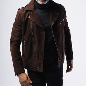 GOAT SUEDE MOTORCYCLE JACKET