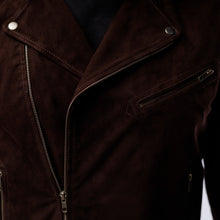 Load image into Gallery viewer, Goat Suede Motorcycle Jacket
