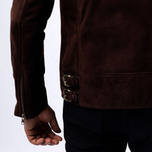 Load image into Gallery viewer, Goat Suede Motorcycle Jacket
