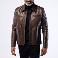 Load image into Gallery viewer, Cowskin Blouson Biker Jacket
