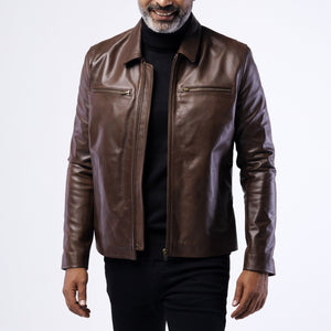 Cowskin Blouson Biker Jacket