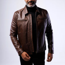 Load image into Gallery viewer, Cowskin Blouson Biker Jacket
