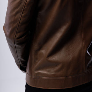 LAMB LEATHER RACER JACKET