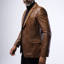 Load image into Gallery viewer, LAMB LEATHER SLIM FIT BLAZER
