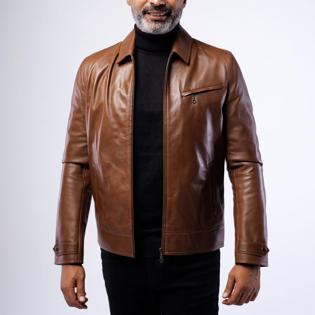 Lambskin Classic Collar Jacket