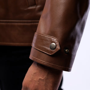 LAMB LEATHER CLASSIC COLLAR JACKET