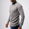 100% Cotton Knitted Single-Layer Turtleneck Sweater