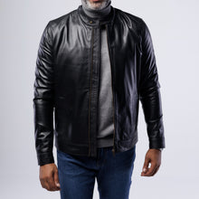 Load image into Gallery viewer, LAMB LEATHER RACER JACKET
