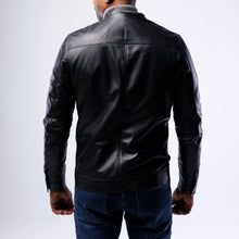 Load image into Gallery viewer, LAMB LEATHER RACER JACKET
