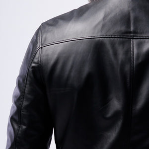 LAMB LEATHER RACER JACKET