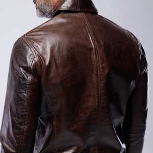 LAMB LEATHER CLASSIC COLLAR JACKET