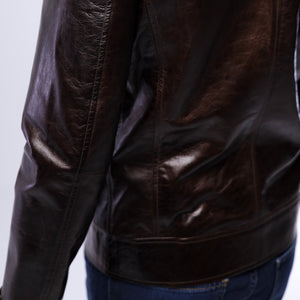 LAMB LEATHER CLASSIC COLLAR JACKET