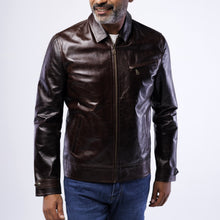 Load image into Gallery viewer, LAMB LEATHER CLASSIC COLLAR JACKET
