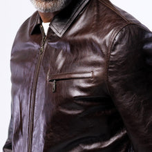 Load image into Gallery viewer, LAMB LEATHER CLASSIC COLLAR JACKET
